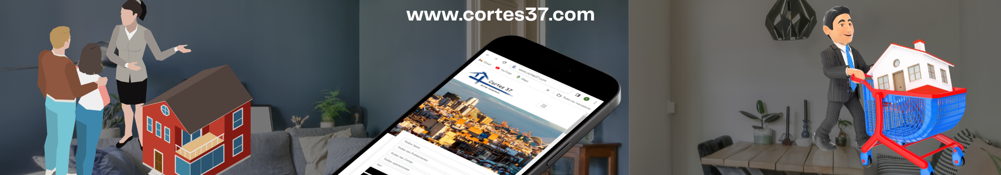 Le ofrecemos la mejor oferta inmobiliaria de Valencia. Cortes 37 Gestión Inmobiliaria en Valencia
